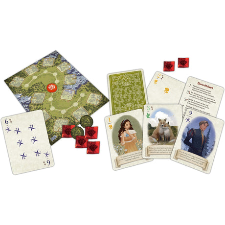 White goblin games de vos in het bos: duet kaartspel (nederlands, 2 spelers, 30 minuten, vanaf 10 jaar)