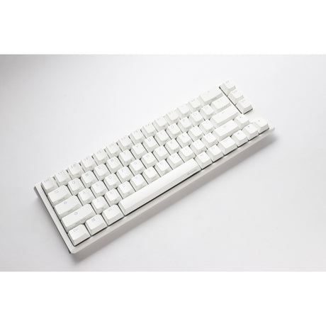 Ducky one 3 classic pure white sf rgb mechanisch toetsenbord (wit, us lay-out (qwerty), cherry mx brown, 65%, rgb leds, double-shot pbt, hot-swappable, quack mechanics)