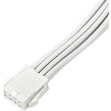 Silverstone sst-pp07e-pci8w-v2, pcie 8pin (6+2) verlengkabel (wit, 30 centimeter)