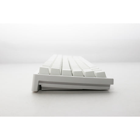 Ducky zero 6108 pure white rgb mechanisch gaming toetsenbord (wit, us lay-out (qwerty), cherry mx2a brown, 100%, rgb leds, double-shot pbt, hot swap, 2.4ghz | bluetooth | usb-c)
