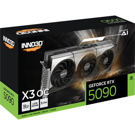 Inno3d geforce rtx 5090 x3 oc grafische kaart (dlss 4, 3x displayport, 1x hdmi 2.1)