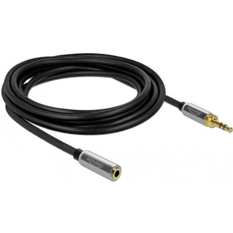 Delock stereo jack 3,5 mm 3-pin male > female verlengkabel (zwart, 2 meter)