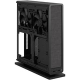 Fractal design ridge black mini tower behuizing (zwart | 2x usb-a | 1x usb-c)