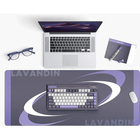 Iqunix og80 lavandin wireless mechanical keyboard (lavendel, us lay-out (qwerty), cherry mx red, 80% (tkl), hot-swappable, pbt, 2.4ghz | bluetooth 5.1 | usb-c)