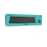 Logitech mk235 draadloze desktopset (zwart, us-international lay-out (qwerty))