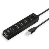 Act connectivity usb hub 7 port met aan- en uit schakelaar usb-hub (zwart)