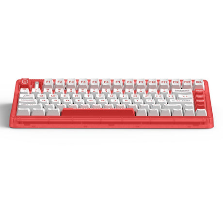Iqunix og80 joy vendor wireless mechanical keyboard (rood, us lay-out (qwerty), cherry mx silent red, 80% (tkl), rgb leds, hot-swappable, pbt, 2.4ghz | bluetooth 5.1 | usb-c)