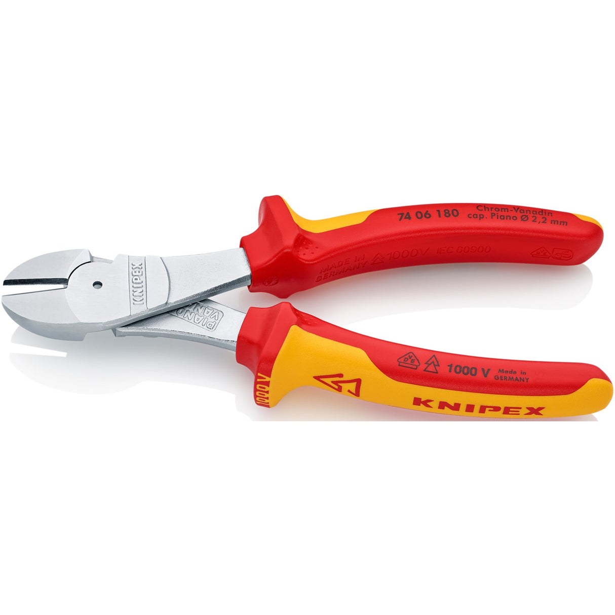 Knipex zijsnijtang - 180 mm