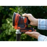 Black+decker bdcros18 18v accu excentrische schuurmachine (zwart oranje, opbergtas, oplader en accu inbegrepen)