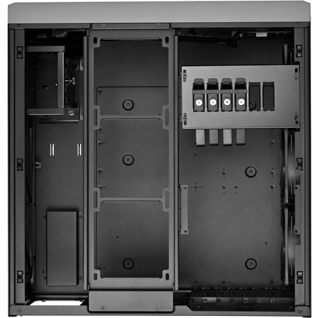 Silverstone crown 04 htpc behuizing (donkergrijs | 4x usb-a | 1x usb-c)