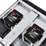 Silverstone cs381b v1.1 rack behuizing (zwart | 2x usb-a 3.2 (5 gbit s) | 2x audio)