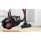 Bosch serie 6 stofzuiger zonder zak bgs41pow1 (zwart rood)