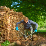 Gardena aambeeldtakkenschaar energycut pro l, met aambeeldsnede (grijs turquoise, 75cm, voor droog hout)