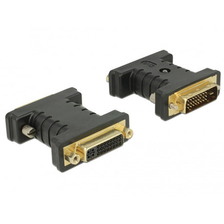 Delock dvi 24+1 male naar dvi 24+5 female adapter (zwart)