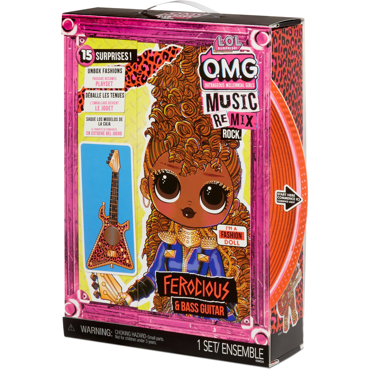 Mga entertainment l.o.l. surprise! omg remix rock - ferocious and bass guitar pop