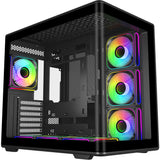 Cooler master elite 600 midi tower behuizing (zwart | 2x usb-a | 1x usb-c | tempered glass)