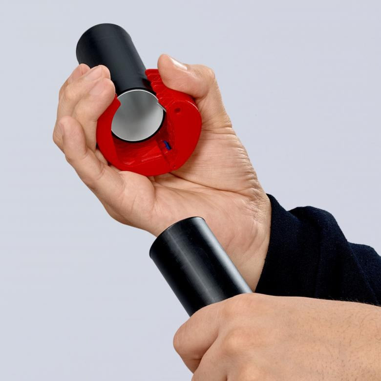 Knipex bix snijder voor kunststof pijpen en afdichtingshulzen 90 22 10 bk
