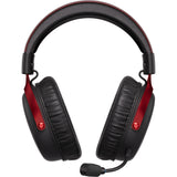 Mchose v9 pro wireless over-ear gaming headset (zwart rood, pc laptop playstation switch smartphone, 2.4g bluetooth wired type-c)