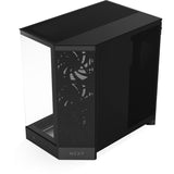 Nzxt h9 flow midi tower behuizing (zwart (mat) | 2x usb-a | 1x usb-c | tempered glass)
