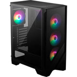Msi mag forge 120a airflow midi tower behuizing (zwart | 2x usb-a | rgb | tempered glass)