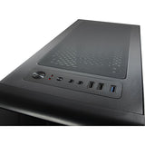 Inter-tech cxc2 midi tower behuizing (zwart | 3x usb-a | window)