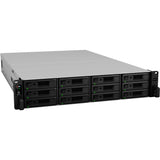 Synology rackstation rs3621rpxs nas (zwart grijs, 4x lan, usb 3.0)