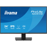 Iiyama prolite x2491hs-b1 23.8 monitor (zwart, 120 hz, hdmi, displayport, audio)