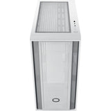 Cooler master masterbox 600 lite midi tower behuizing (wit | 2x usb-a | 1x usb-c | rgb | tempered glass)