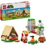 Lego super mario 72040 toad-baas kampeerplaats