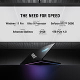 Asus rog strix scar 18 g835lx-sa012w 18 gaming laptop (zwart | core ultra 9 275hx | rtx 5090 | 64 gb | 4 tb ssd | 240 hz)