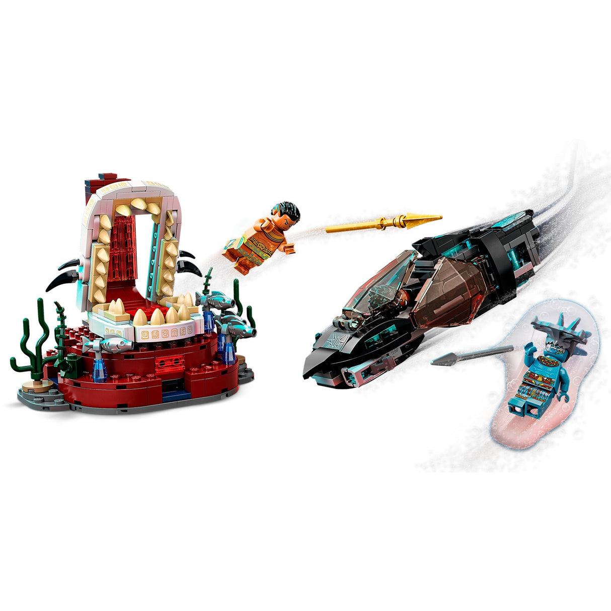 Lego marvel - koning namor’s troonzaal constructiespeelgoed (76213)