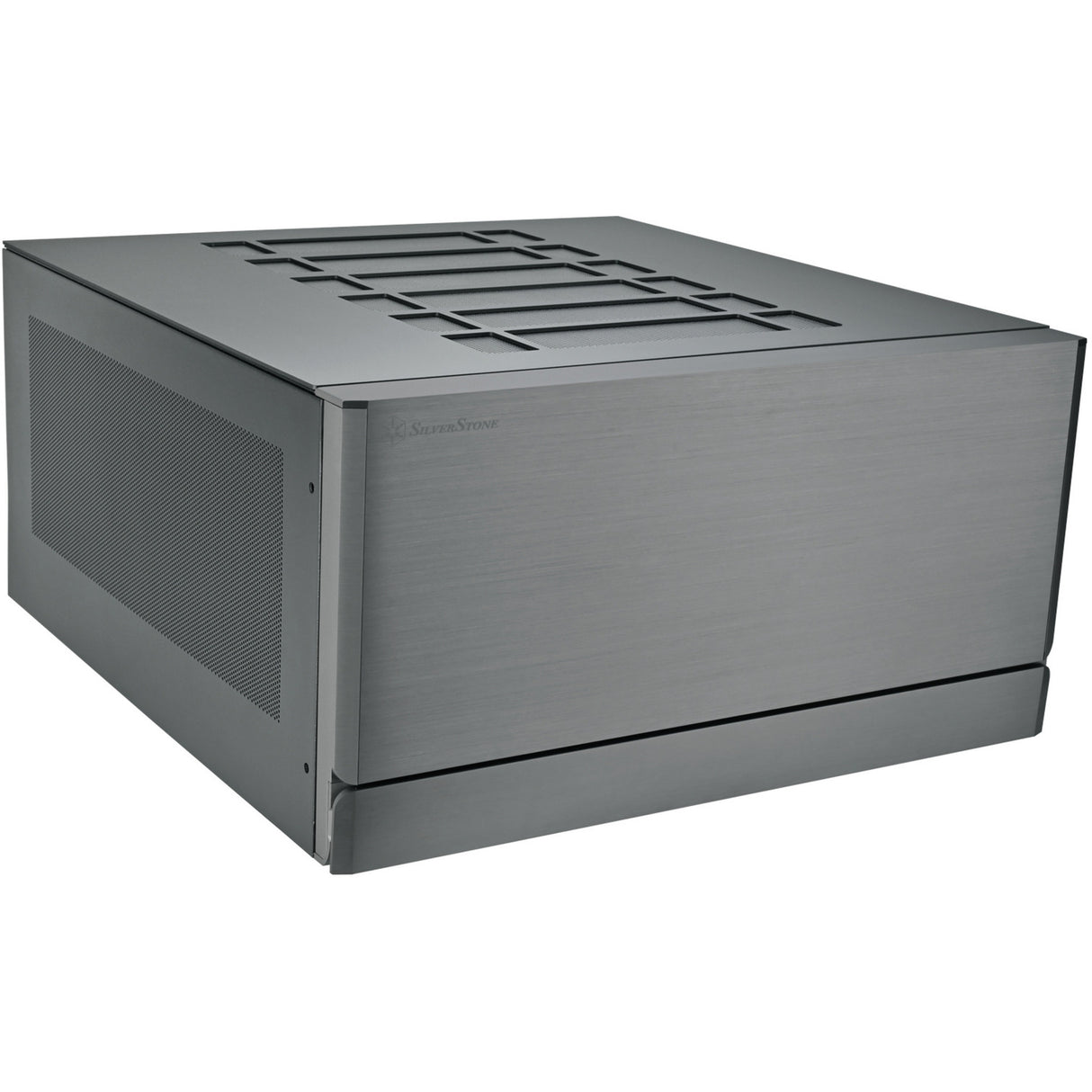 Silverstone crown 04 htpc behuizing (donkergrijs | 4x usb-a | 1x usb-c)