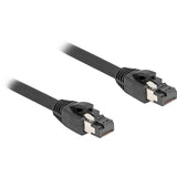 Delock patchkabel s ftp, rj-45 met cat.8.1 (zwart, 0,25 meter)