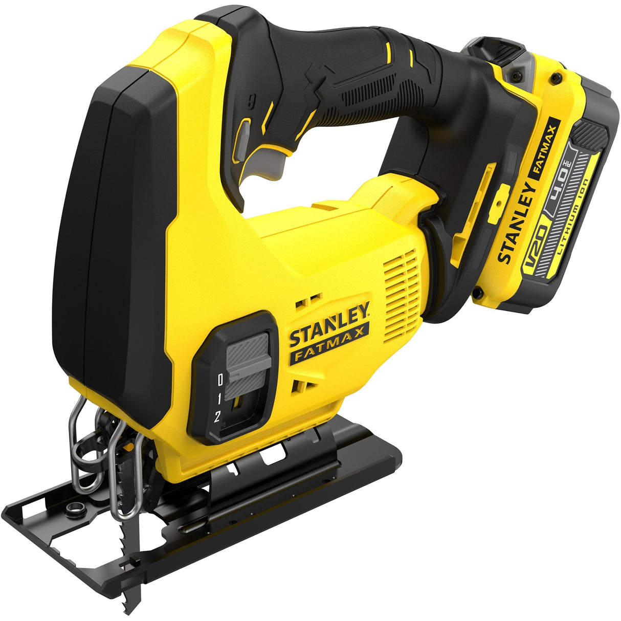 Stanley sfmcs600m2k fatmax® v20 accu decoupeerzaag 18v 4.0ah in koffer