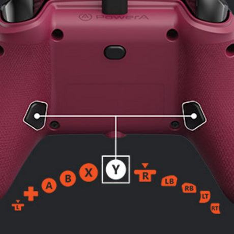 Powera advantage plus bedrade controller voor xbox series x|s - robijn (donkerrood, xbox series x|s, xbox one, pc)