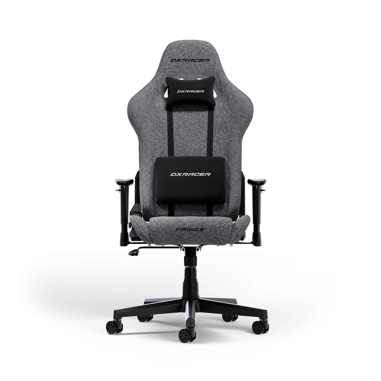 Dxracer prince l grey fabric gamestoel (grijs)
