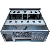 Inter-tech 4u-4098-s rack behuizing (zwart | 2x usb-a)
