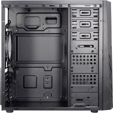 Inter-tech b-02 rgb midi tower behuizing (zwart | 3x usb-a | rgb | window)