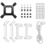 Deepcool mystique 360 argb waterkoeling (wit, 4-pins pwm fan-connector)
