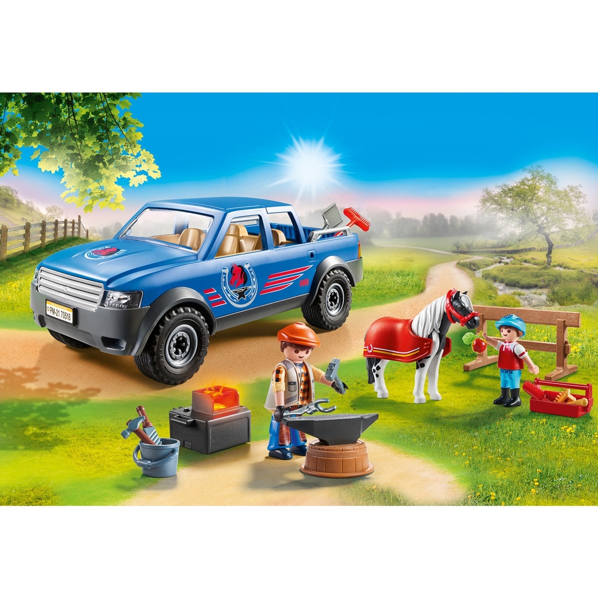 Playmobil country mobiele hoefsmid - 70518