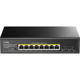 Cudy 8-gbe poe+ switch with 2 uplink sfp (zwart)
