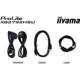 Iiyama prolite xb2792hsu-b1 27 monitor (zwart (mat), hdmi, displayport, 2x usb-a, usb-b, 120 hz)