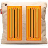 Cozy una teddy 45 x 45 cm draadloos warmtekussen (lichtbeige, powerbank 5000 mah)