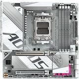 Gigabyte b850m aorus elite wifi6e ice socket am5 moederbord (zilver wit, raid, 2,5gb-lan, wi-fi 6e, bt, sound, µatx)