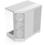 Nzxt h9 flow rgb midi tower behuizing (wit (mat) | 2x usb-a | 1x usb-c | rgb | tempered glass)