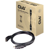 Club 3d hdmi 2.0 360° draaibare kabel (zwart, 2 meter, 4k)