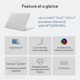 Asus zenbook s14 ux5406sa-qj544w 14 copilot+ laptop (donkergrijs | core ultra 7 258v | intel arc graphics 140v | 32 gb | 1 tb ssd)
