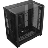 Thermaltake view 390 air midi tower behuizing (zwart | 2x usb-a | 1x usb-c | tempered glass)