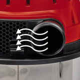 Einhell te-vc 2340 sacl nat- en droogzuiger (bourgondisch rood roestvrij staal)