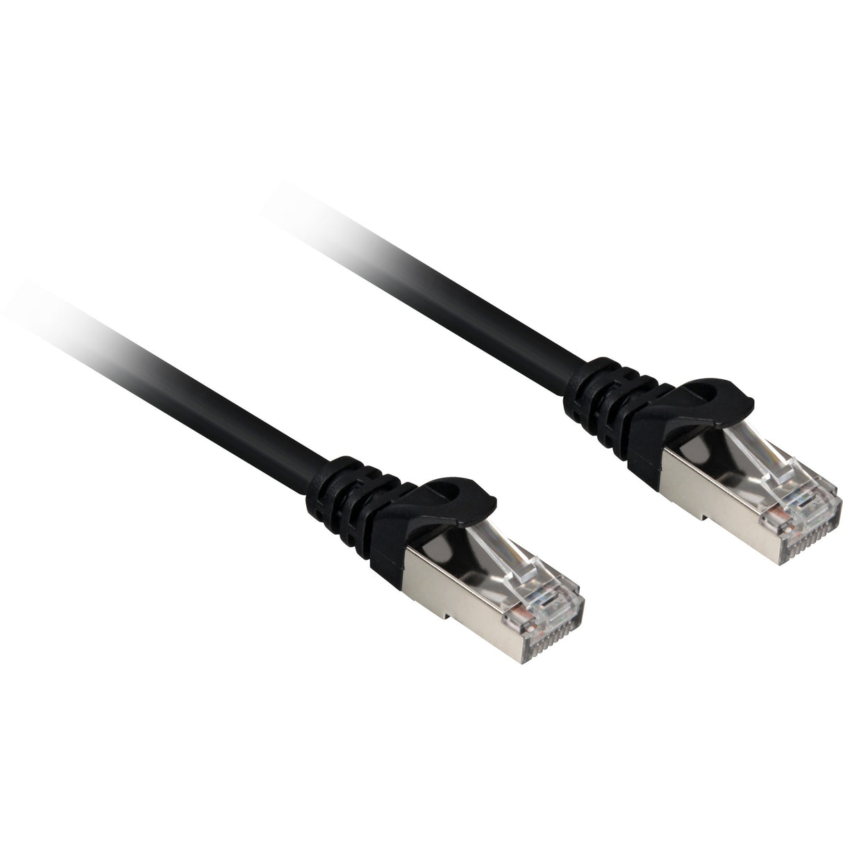 Sharkoon cat.6a netwerkkabel (zwart, 2 meter, sftp, rj-45, halogeenvrij)